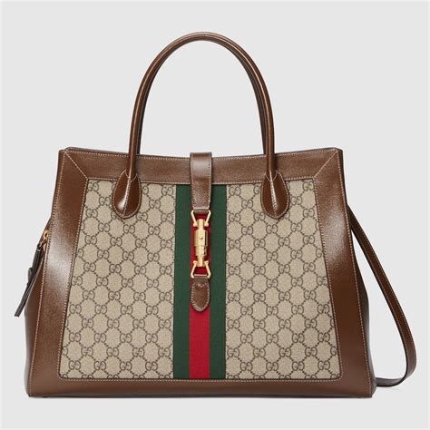 big black gucci bag|Gucci Jackie large tote bag in Black Leather .